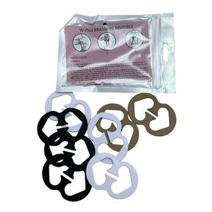 Bra converters for wearing halter or racerback tops package of 8 nude, white